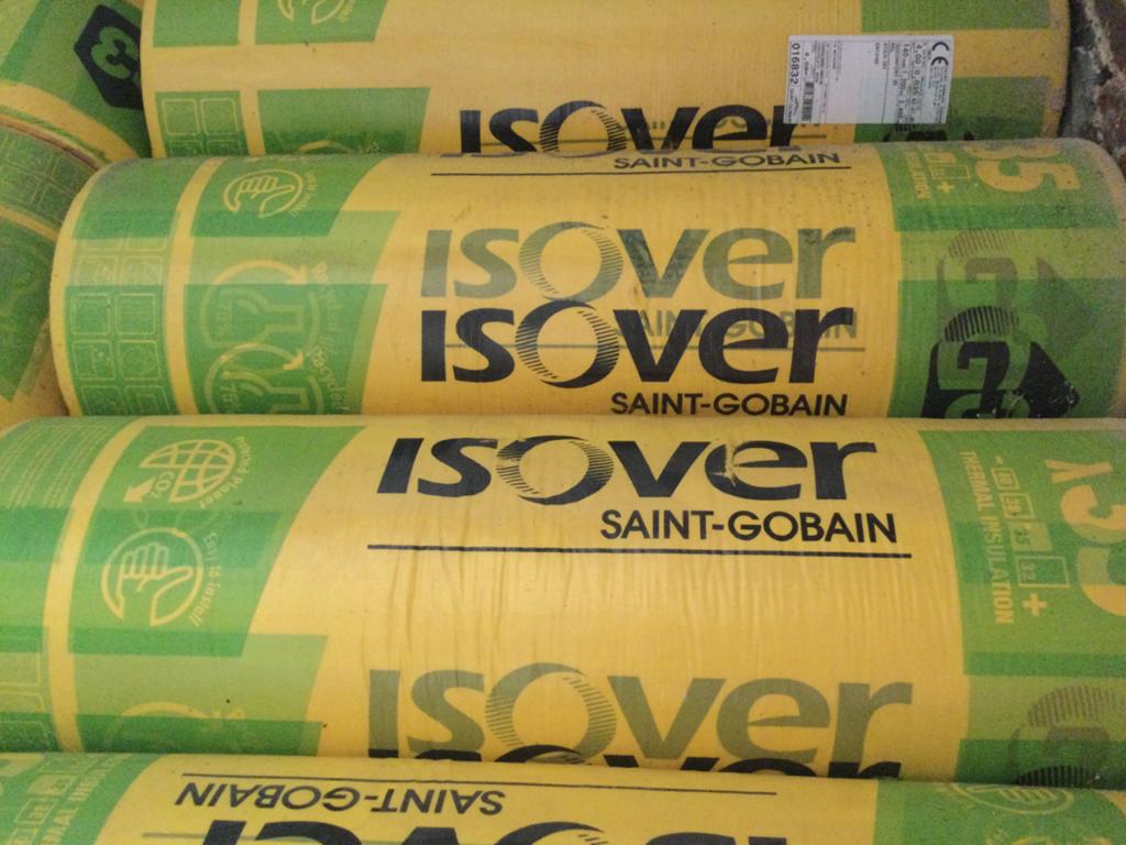 15 rollen isover glaswol totaal ruim 60m2, Doe-het-zelf en Bouw, Ophalen of Verzenden, Nieuw, Glaswol