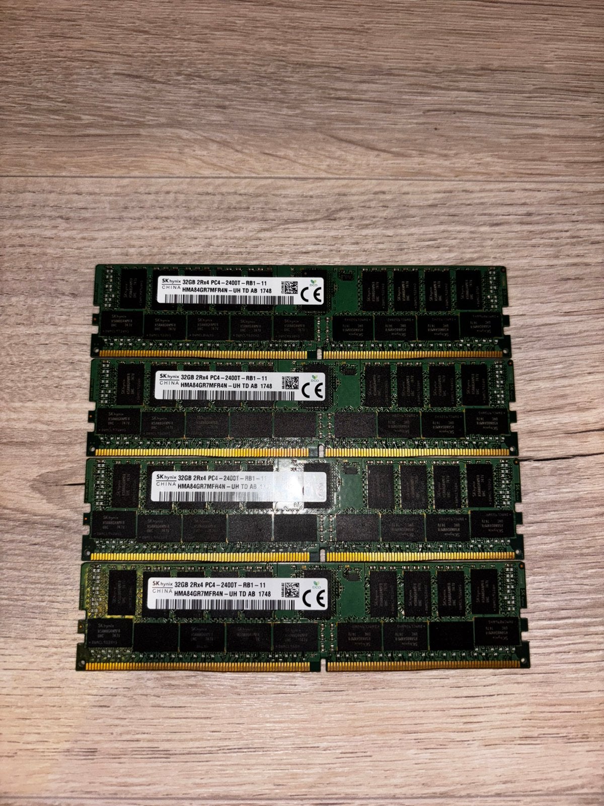 RAM DDR4 ECC Hynix 2400 128GB (4x32GB), Informatique & Logiciels, Enlèvement, Comme neuf, DDR4