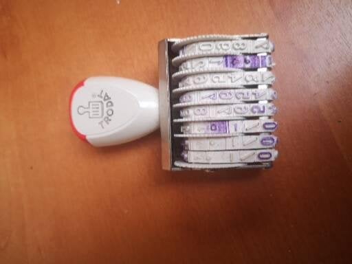Stempel met getallen, Diversen, Ophalen of Verzenden