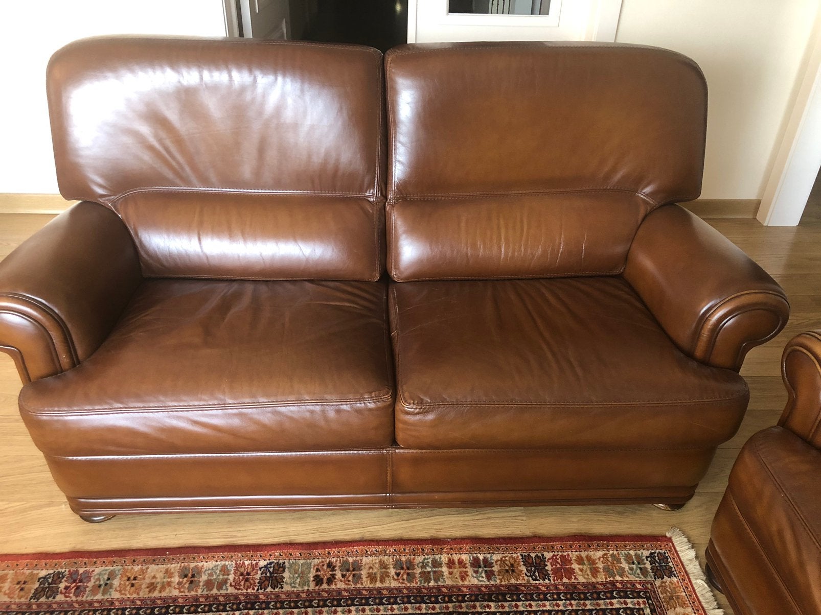 sièges en cuir marron, Maison & Meubles, Enlèvement, Utilisé, Cuir, Klassiek
