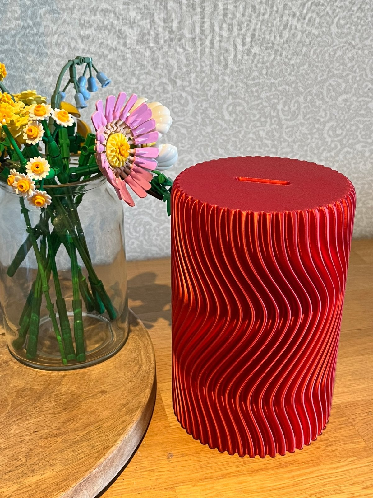 Grote spaarpot glanzend rood 3D print, Verzamelen, Spaarpotten, Ophalen, Nieuw