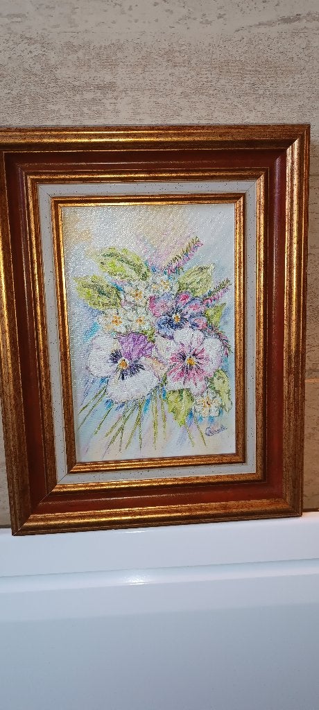 Tableau, Antiquités & Art, Gouache, Peint à la main, Enlèvement, Autres styles