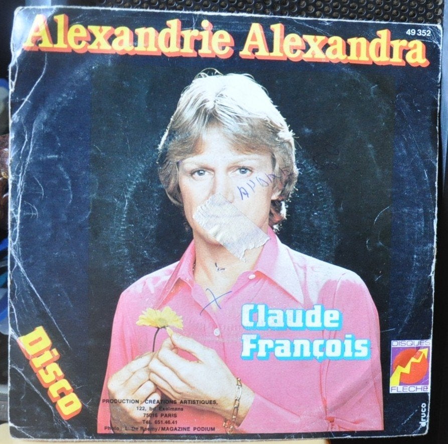 vinyl 45 tours claude françois (x20388), Enlèvement ou Envoi, Utilisé, Autres genres
