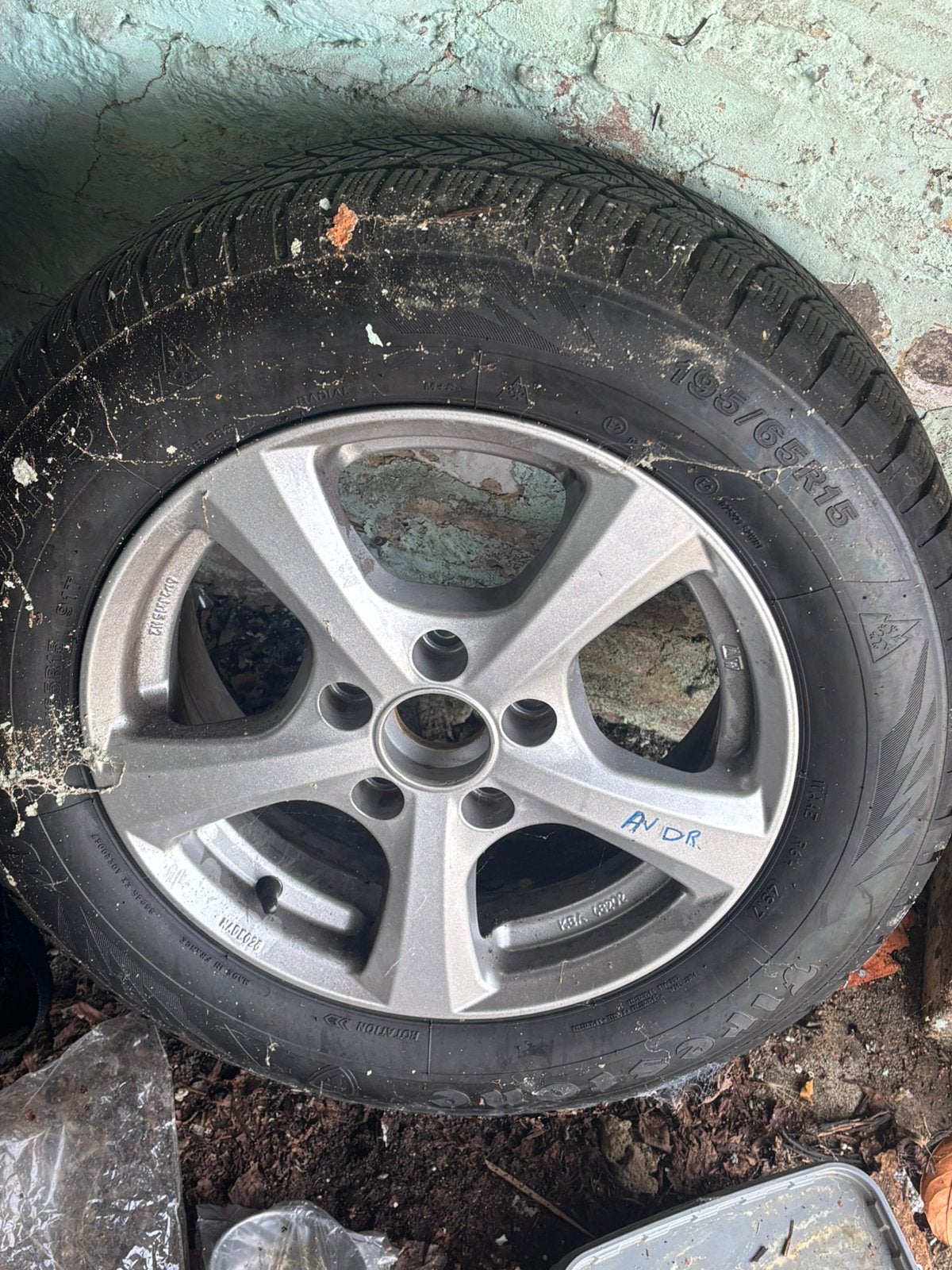 4 Jantes Alu + Pneus Hiver Firestone Neufs 15” – Golf 7, Neuf, 15 pouces, Pneus et Jantes, Pneus hiver