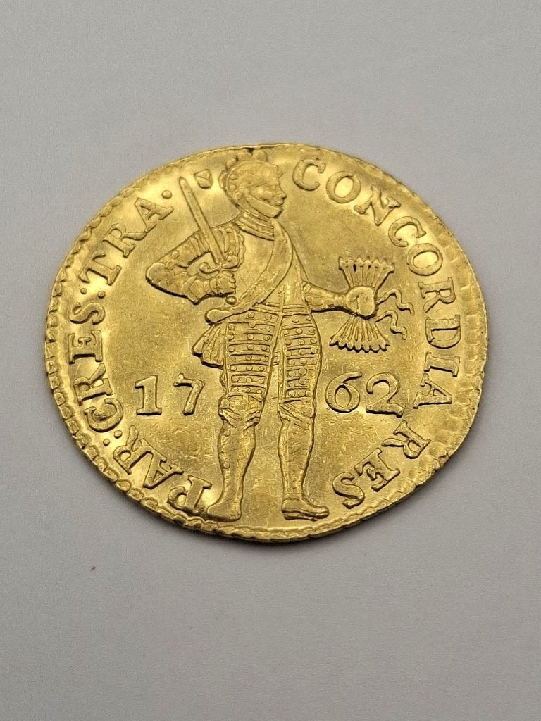 Prachtige Gouden Dukaat 1762 Utrecht - (Republiek), Vóór koninkrijk, Losse munt, Goud, Overige waardes