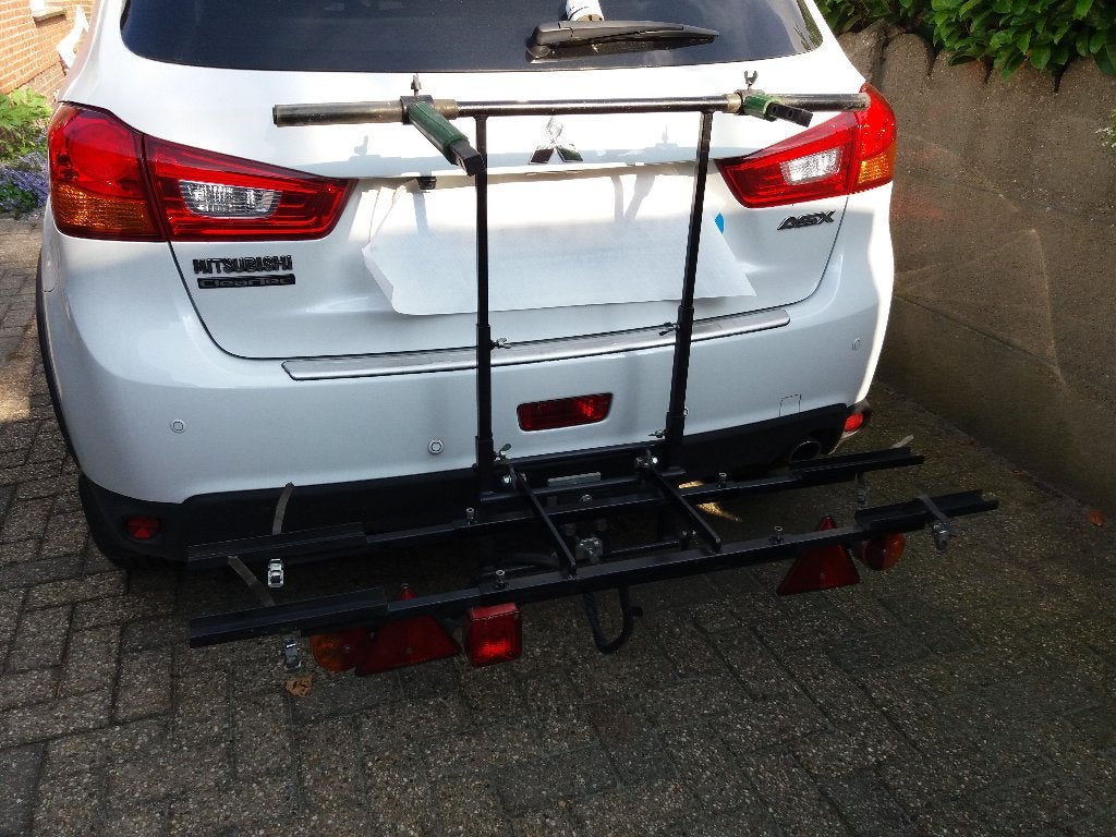 Fietsdrager voor 2 lichte fietsen, Autos : Divers, Porte-vélos, Utilisé, Support d'attelage, 2 vélos, Enlèvement ou Envoi
