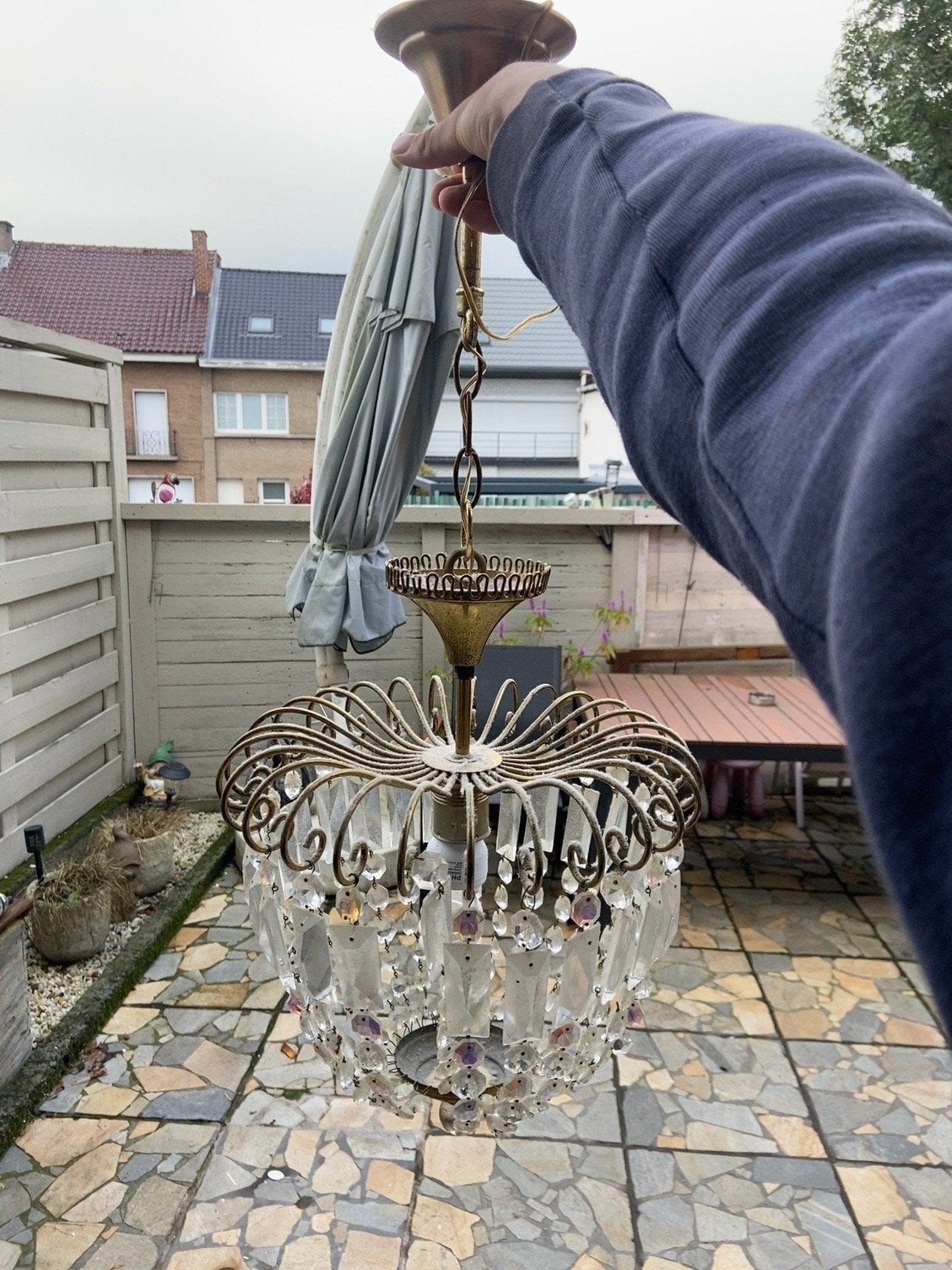 Lustres vintage, Ophalen, Zo goed als nieuw, Glas