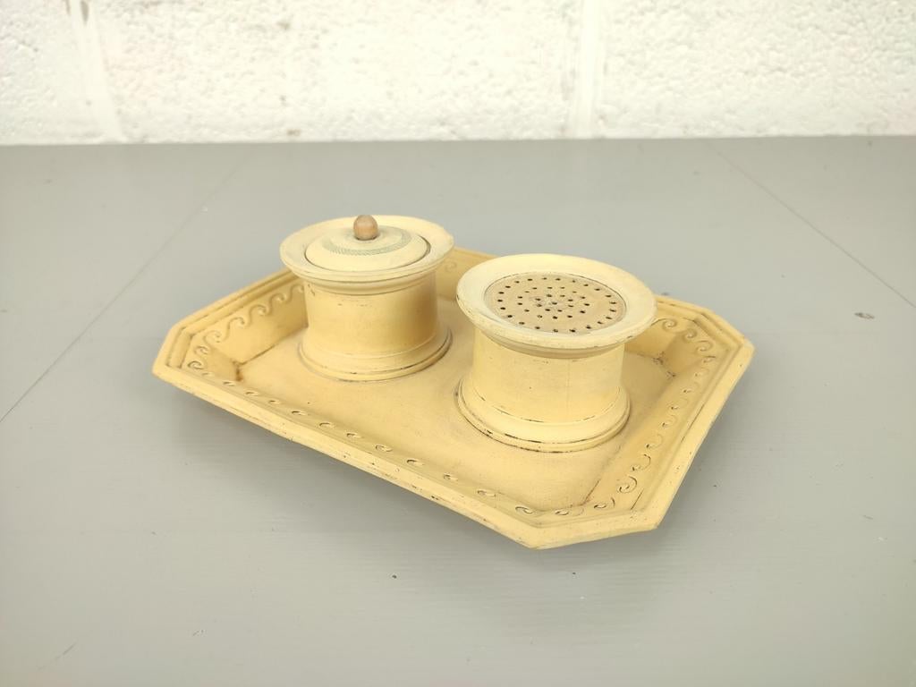 Antiek Engels creamware inktstel ca.1760, Ophalen of Verzenden