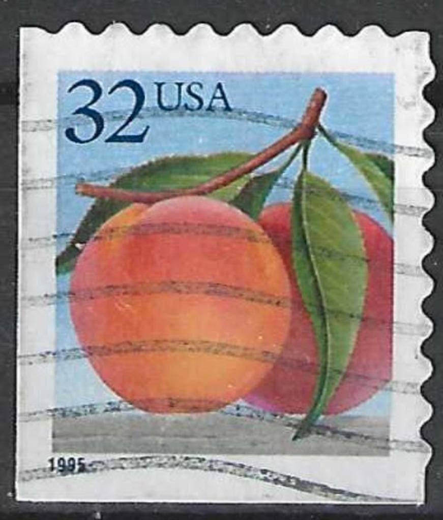 USA 1995 - Yvert 2382 - Fruit - Peche  (ST), Verzenden, Gestempeld
