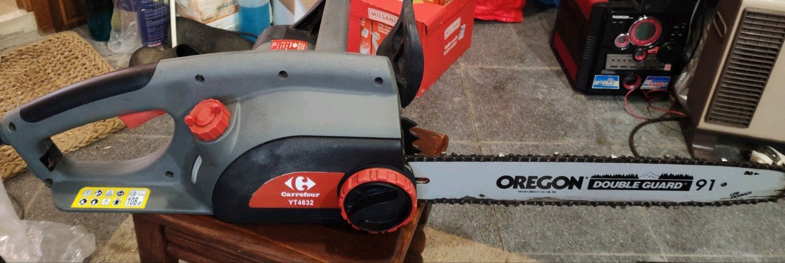Carrefour YT4632 Oregon kettingzaag 40 cm, Ophalen, Zo goed als nieuw, Carrefour