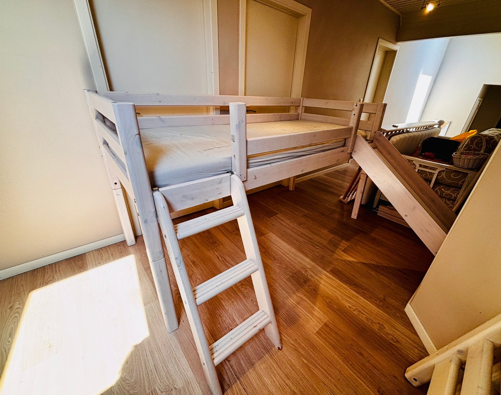 Lit mezzanine FLEXA avec toboggan, Enlèvement, Comme neuf, Lit mezzanine