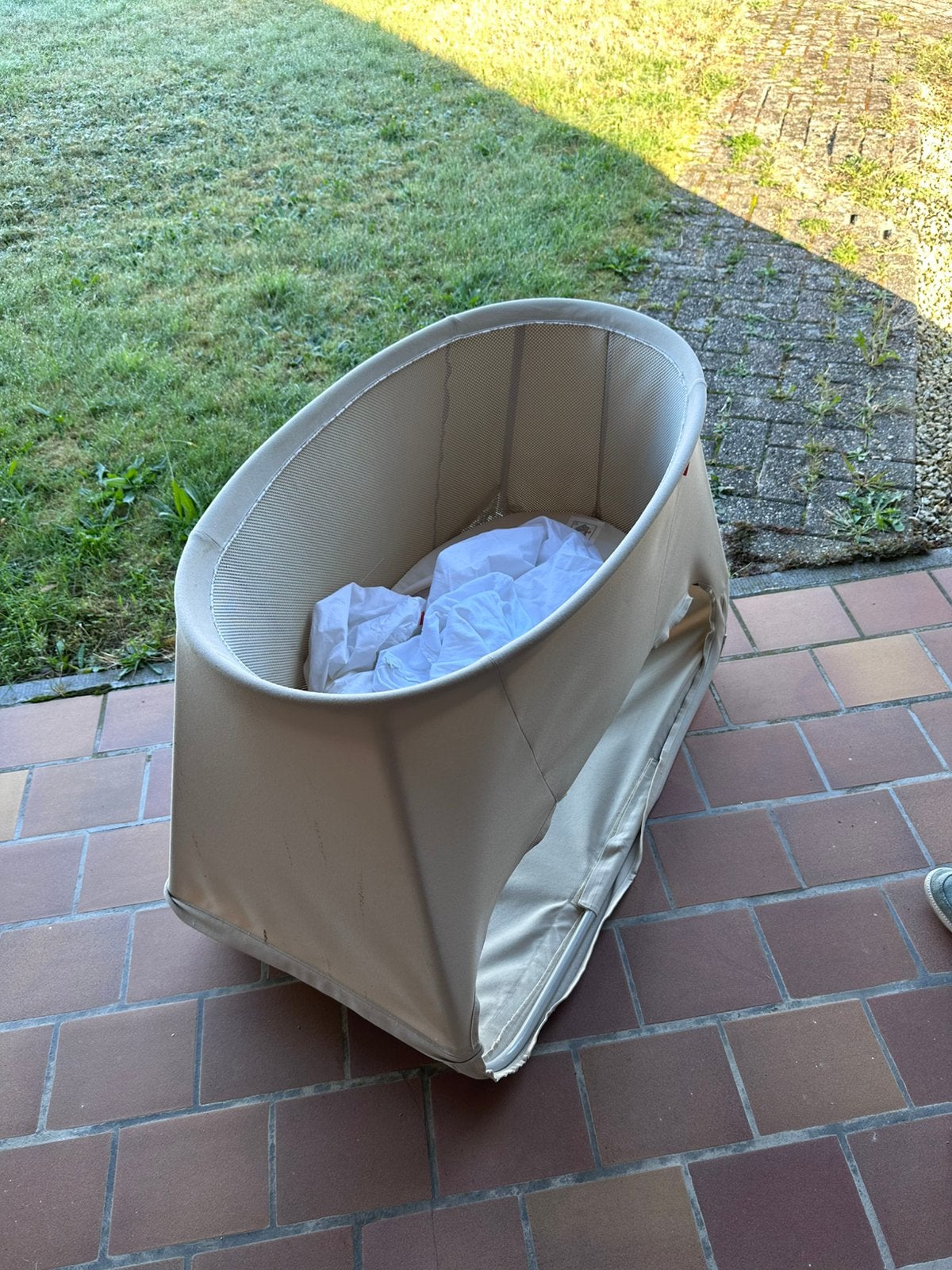 Wieg stokke + 3 hoeslakens, Enfants & Bébés, Berceaux & Lits, Enlèvement, Utilisé, Berceau
