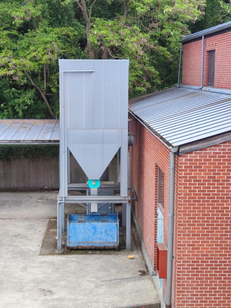 Silo de stockage copeaux de bois + système d'aspiration, Enlèvement