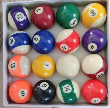 biljartballen pool, Ophalen, Gebruikt, Pooltafel