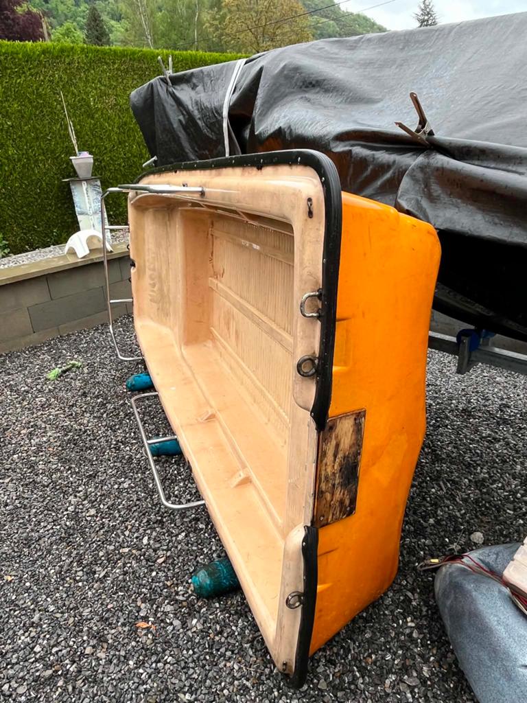 Barque a rame ou moteur, Enlèvement, Utilisé, Plastique, Avec rames ou pagaies