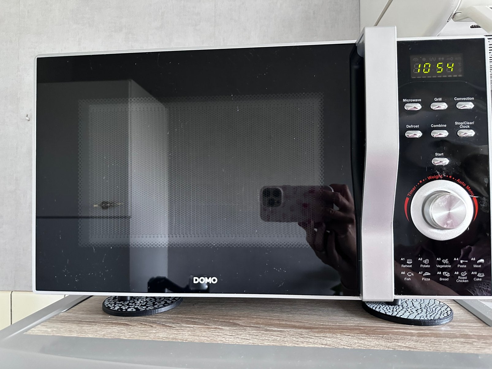 DOMO microgolfoven met grill & hetelucht, Ophalen, Gebruikt, Grill, Draaiplateau
