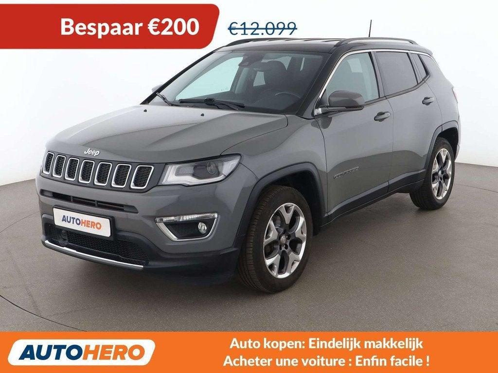 Jeep Compass 1.4 M-Air Limited FWD, Autos, Jeep, Cuir, Argent ou Gris, Achat, 174 g/km