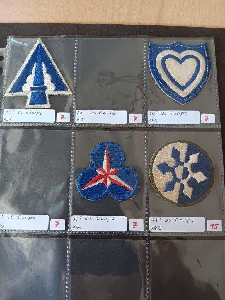 Us ww2 patches, Ophalen of Verzenden