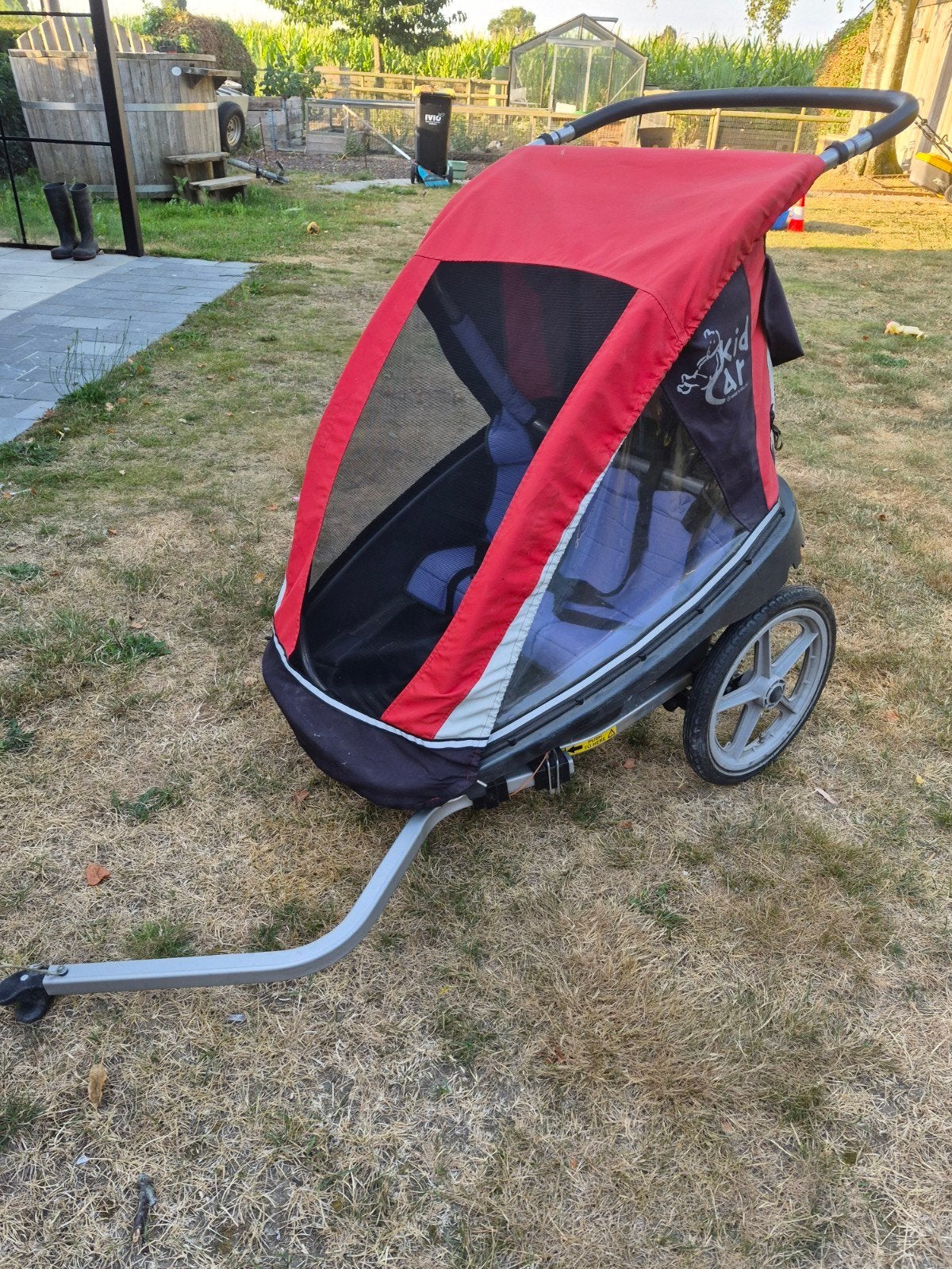 fiets kar, Fietsen en Brommers, Ophalen of Verzenden, Gebruikt, Kinderkar, Vering