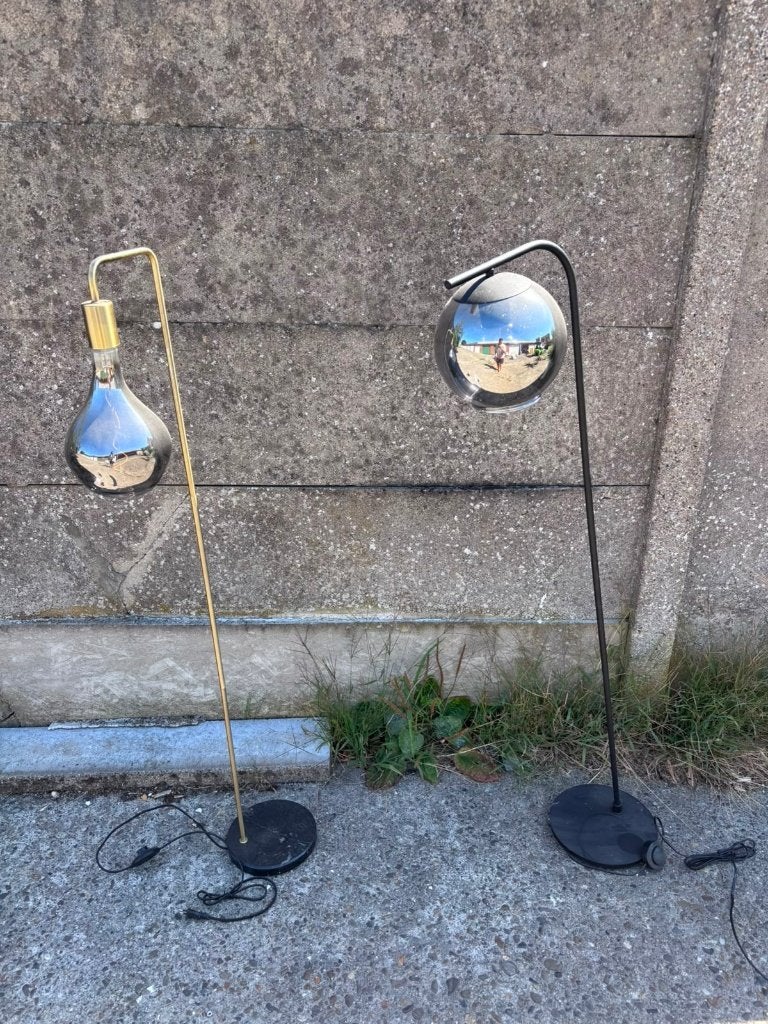 2 staanlampen, Huis en Inrichting, Ophalen, Zo goed als nieuw, Glas, 150 tot 200 cm