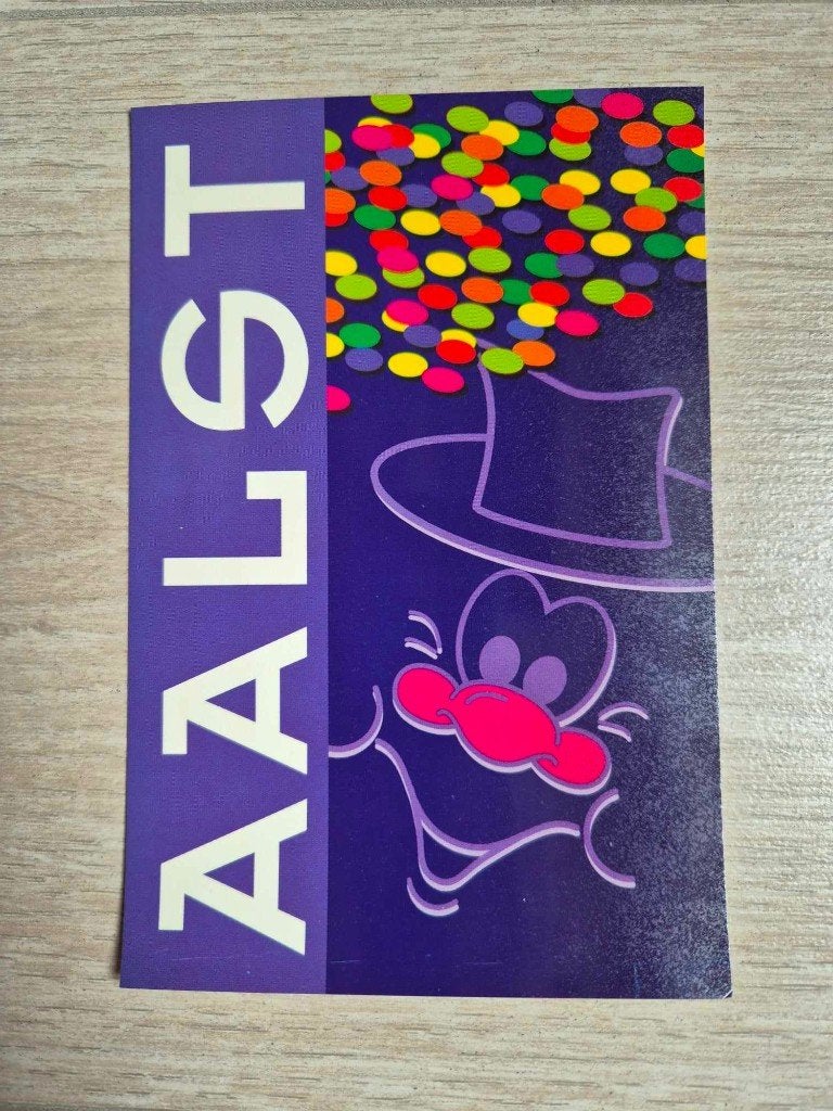 Postkaart Aalst carnaval 1997, Enlèvement ou Envoi, Non affranchie