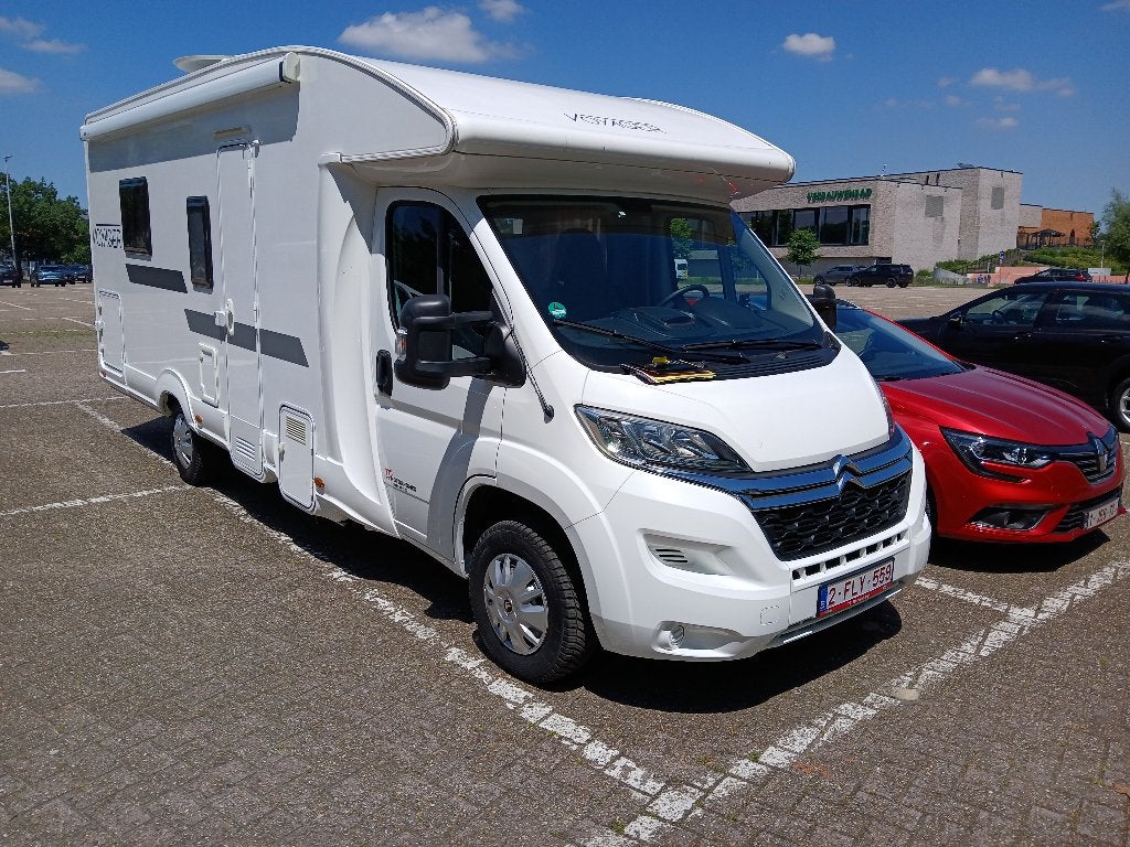 Te koop wegens gezondheids redenen, Caravanes & Camping, Camping-cars, Auvent, Siège standard, Boîte manuelle, Diesel