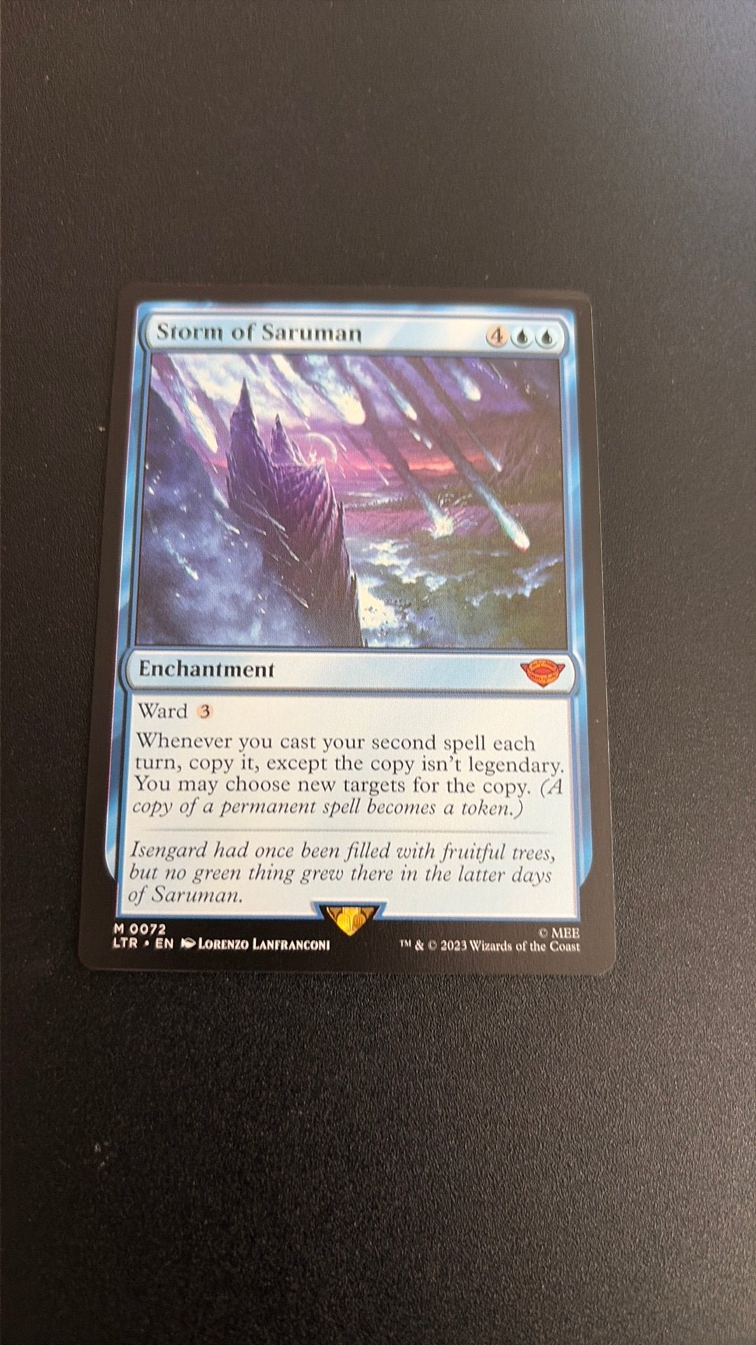 Mtg Lotr Storm of Saruman Nm, Ophalen of Verzenden, Zo goed als nieuw