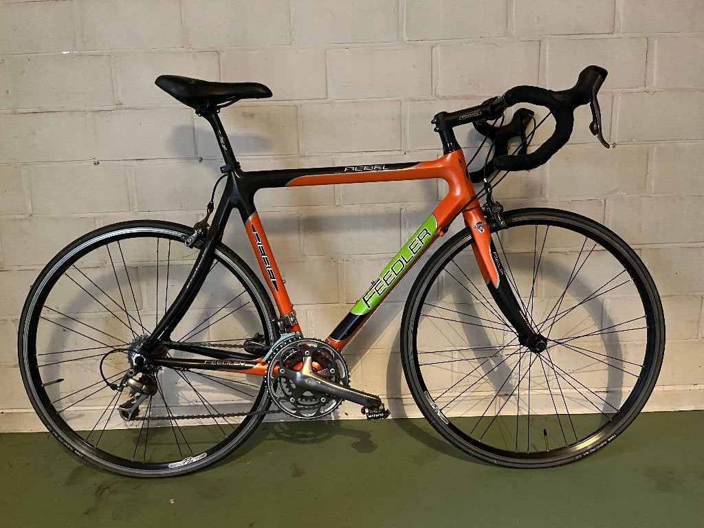 Carbon Koersfiets, Gebruikt, Velgrem, Meer dan 20 versnellingen, 53 tot 57 cm