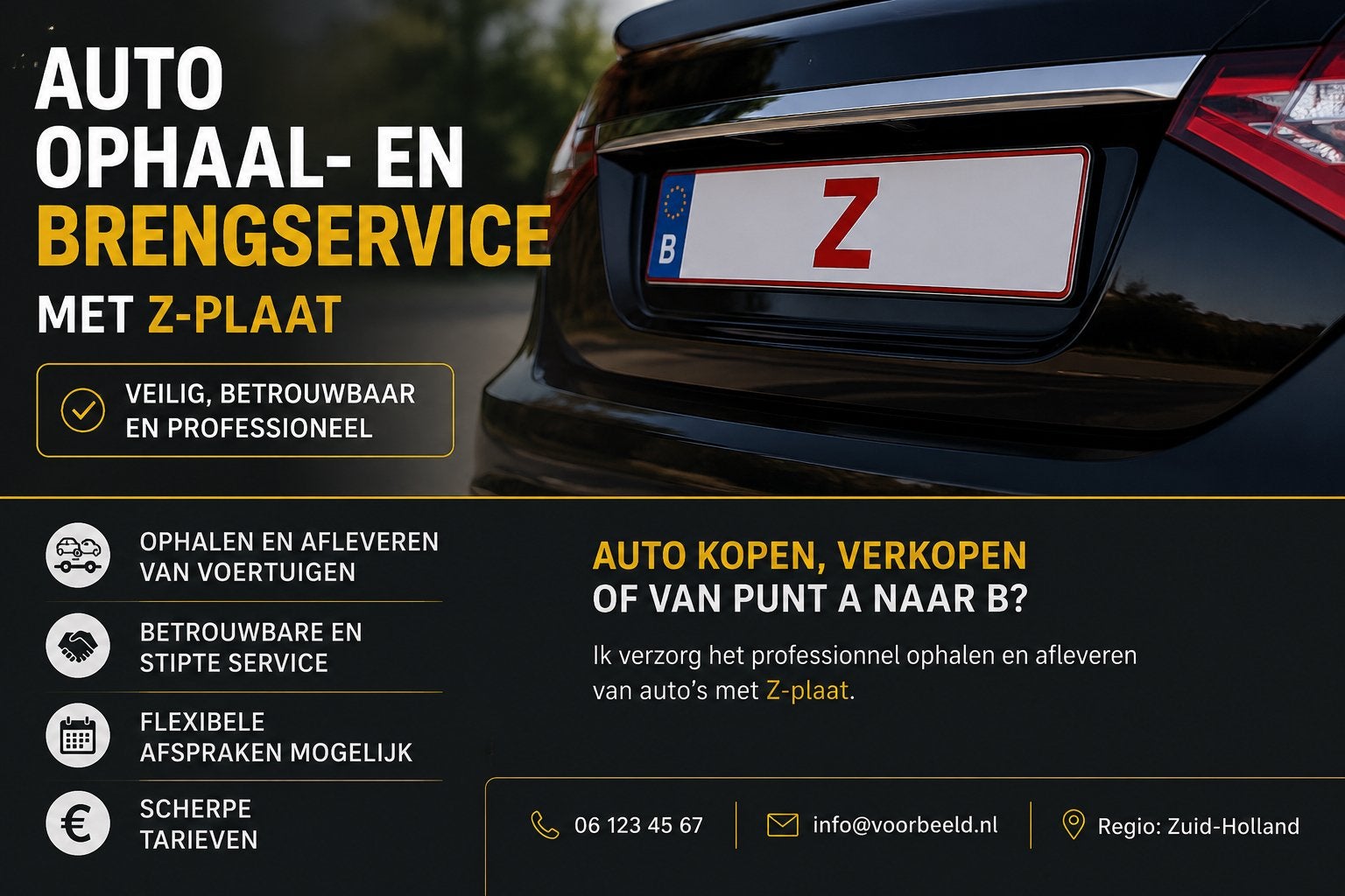 AUTO OPHAAL- EN BRENGSERVICE, Enlèvement ou Envoi, Comme neuf