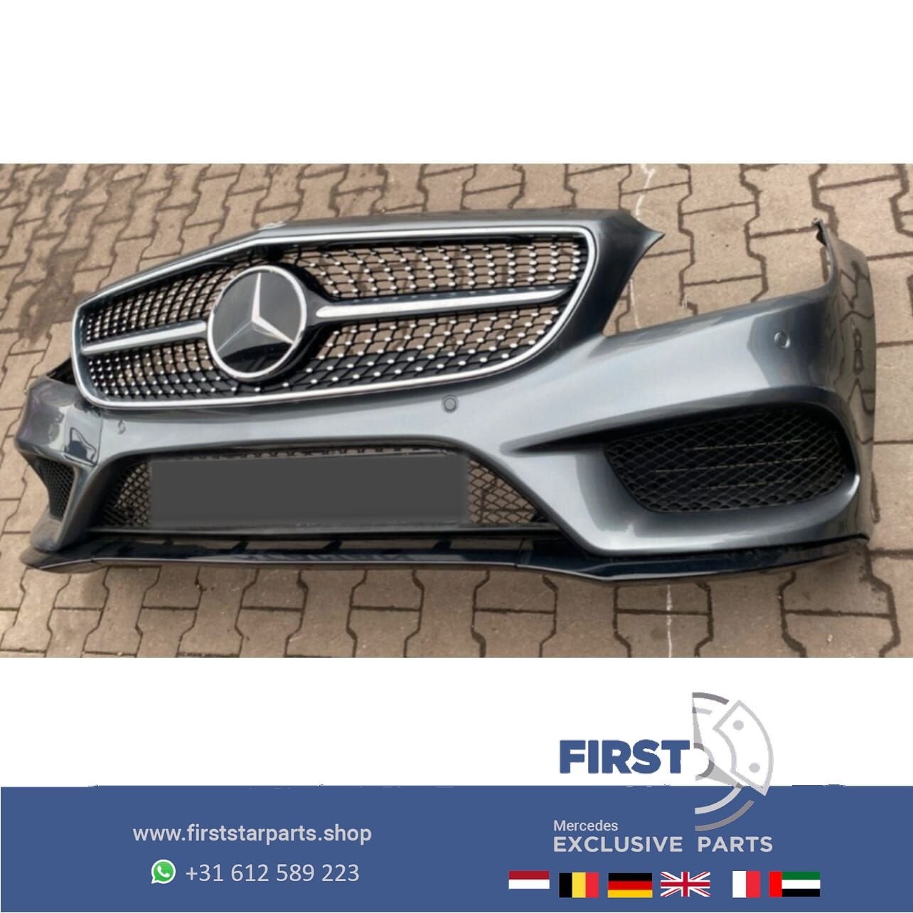 W218 BUMPER FACELIFT CLS AMG VOORBUMPER COMPLEET + DIAMOND G, Auto-onderdelen, Gebruikt, -, Voor, Ophalen of Verzenden