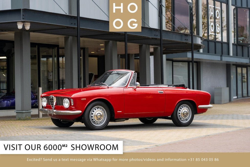 Alfa Romeo Giulia Sprint GTC (bj 1965), Auto's, Oldtimers, Cabriolet, Bedrijf, Handgeschakeld, 2 deurs
