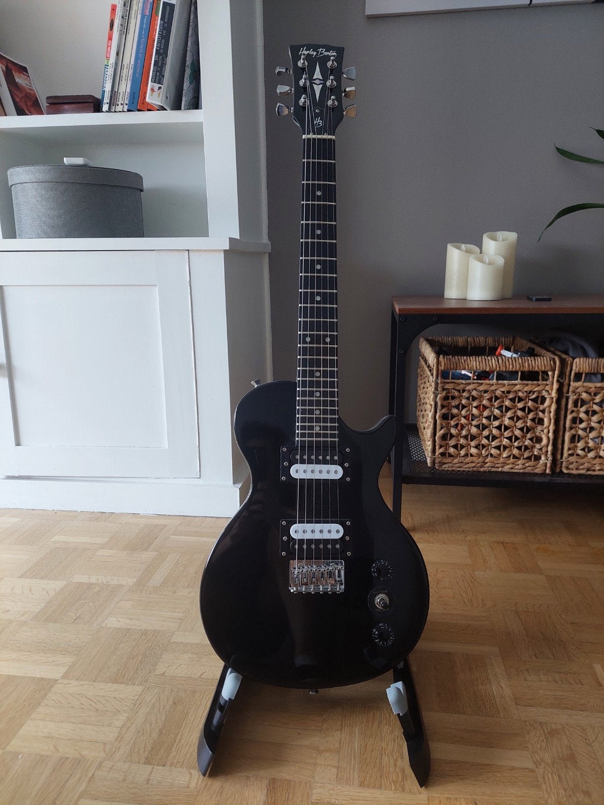 Guitar Harley Benton SC-200BK Mini, Muziek en Instrumenten, Snaarinstrumenten | Gitaren | Elektrisch