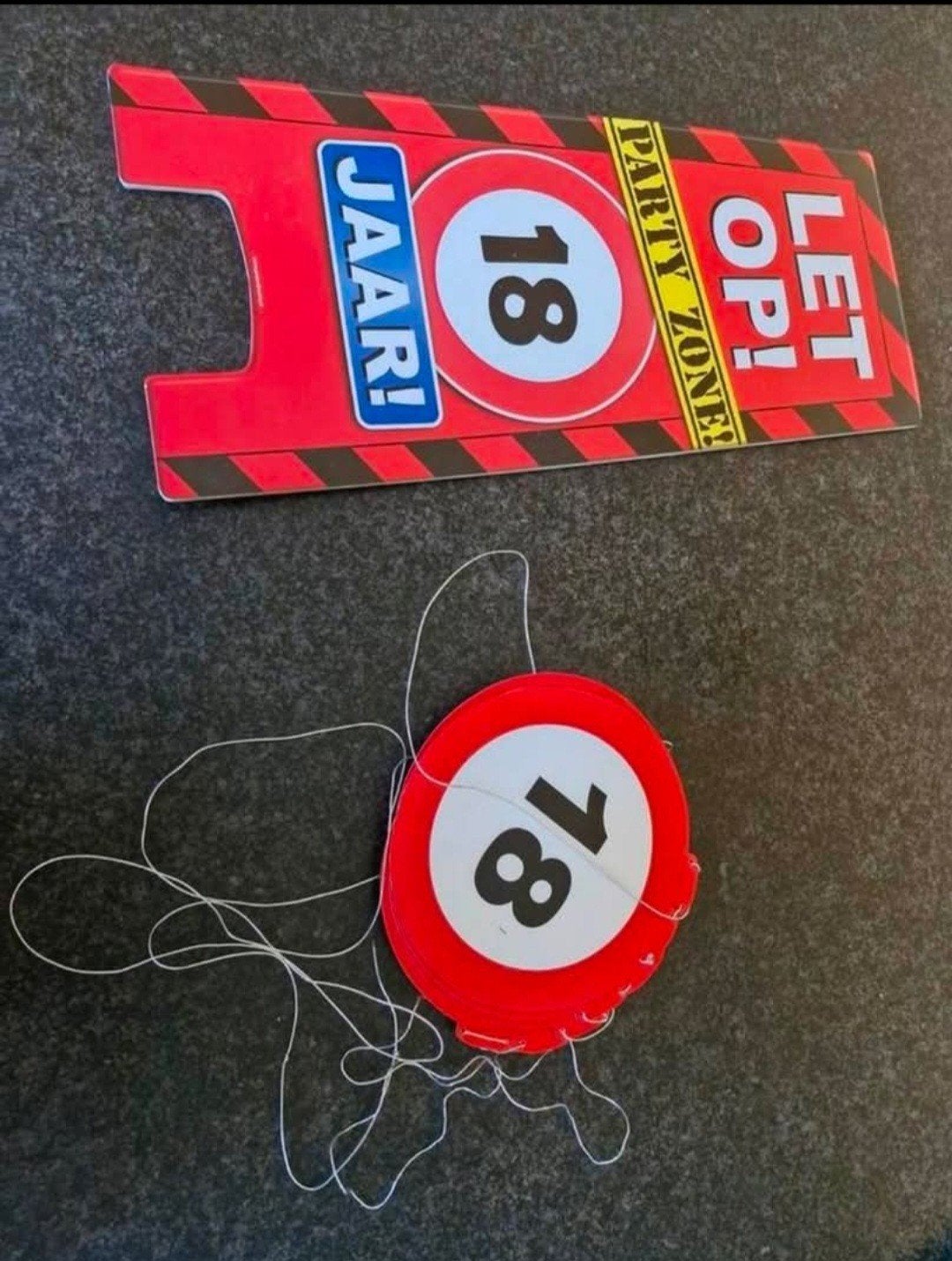 verjaardag 18, Enlèvement, Comme neuf, Décoration