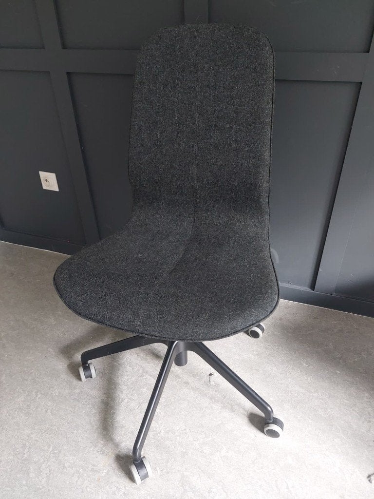 IKEA bureaustoel - LÅNGFJÄLL #2, Enlèvement, Utilisé, Noir, Chaise de bureau