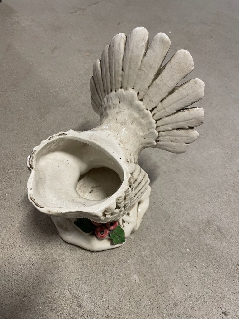 Italiaanse vogelvaas BASSANO ITALY, Antiek en Kunst, Ophalen