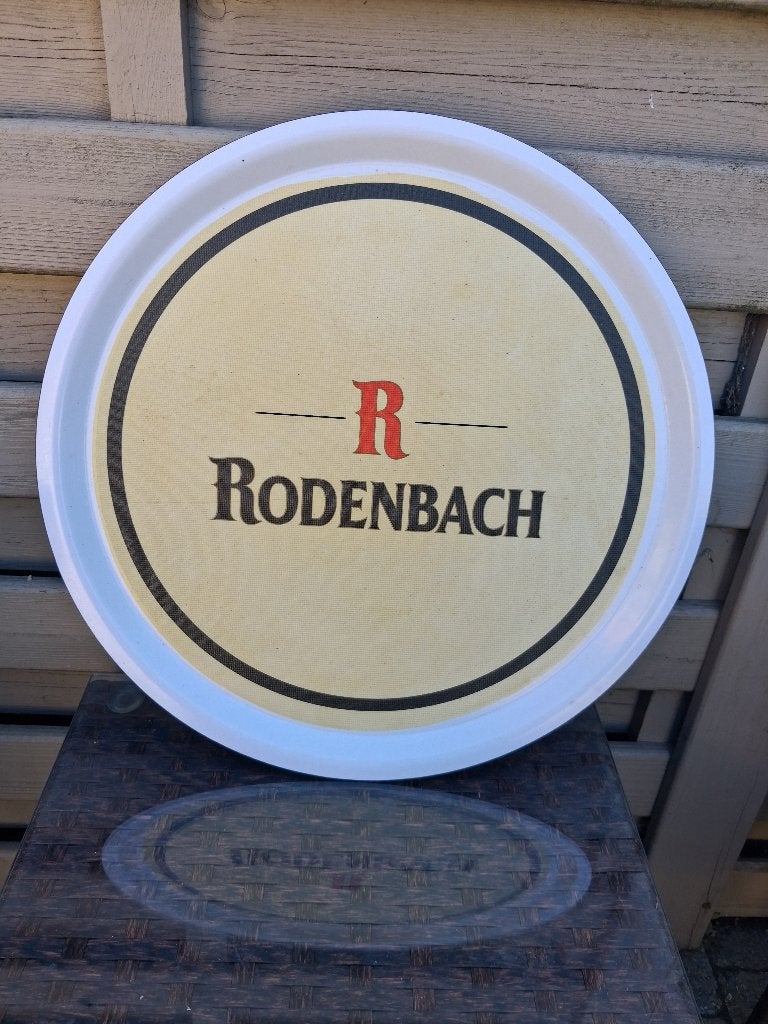 grote bierplateau  RODENBACH ROESELARE, Verzamelen, Ophalen of Verzenden, Zo goed als nieuw, Reclamebord