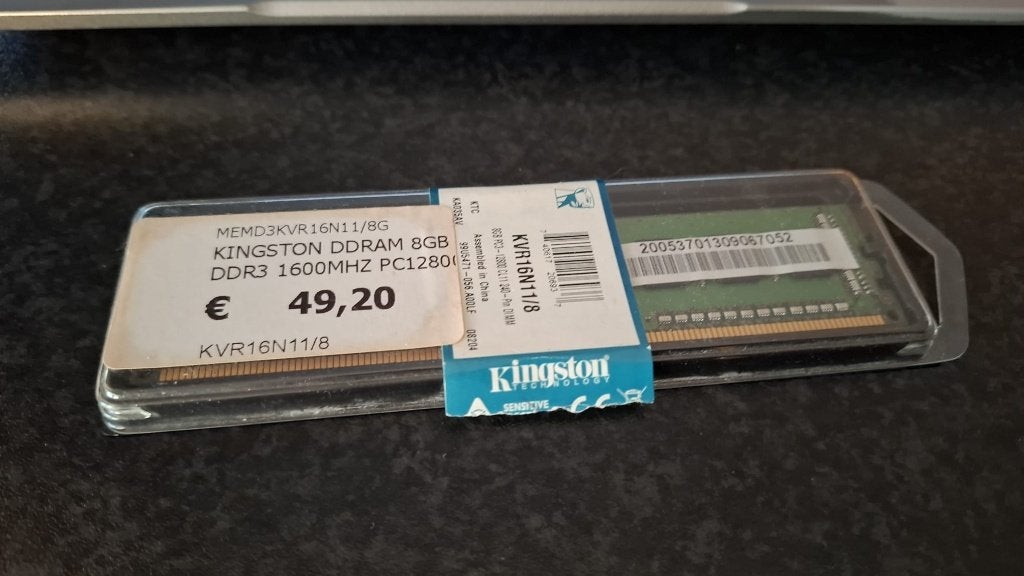 Kingston DDRAM 8 GB DDR3 1600Mhz, Computers en Software, 8 GB, Nieuw, DDR3, Ophalen of Verzenden