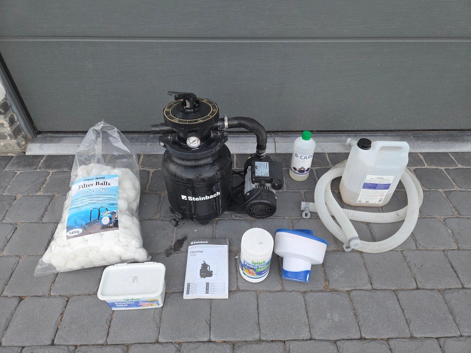 Compleet zwembad onderhoudspakket met zandfilterpomp, Tuin en Terras, Zwembaden, Opzetzwembad, Ophalen
