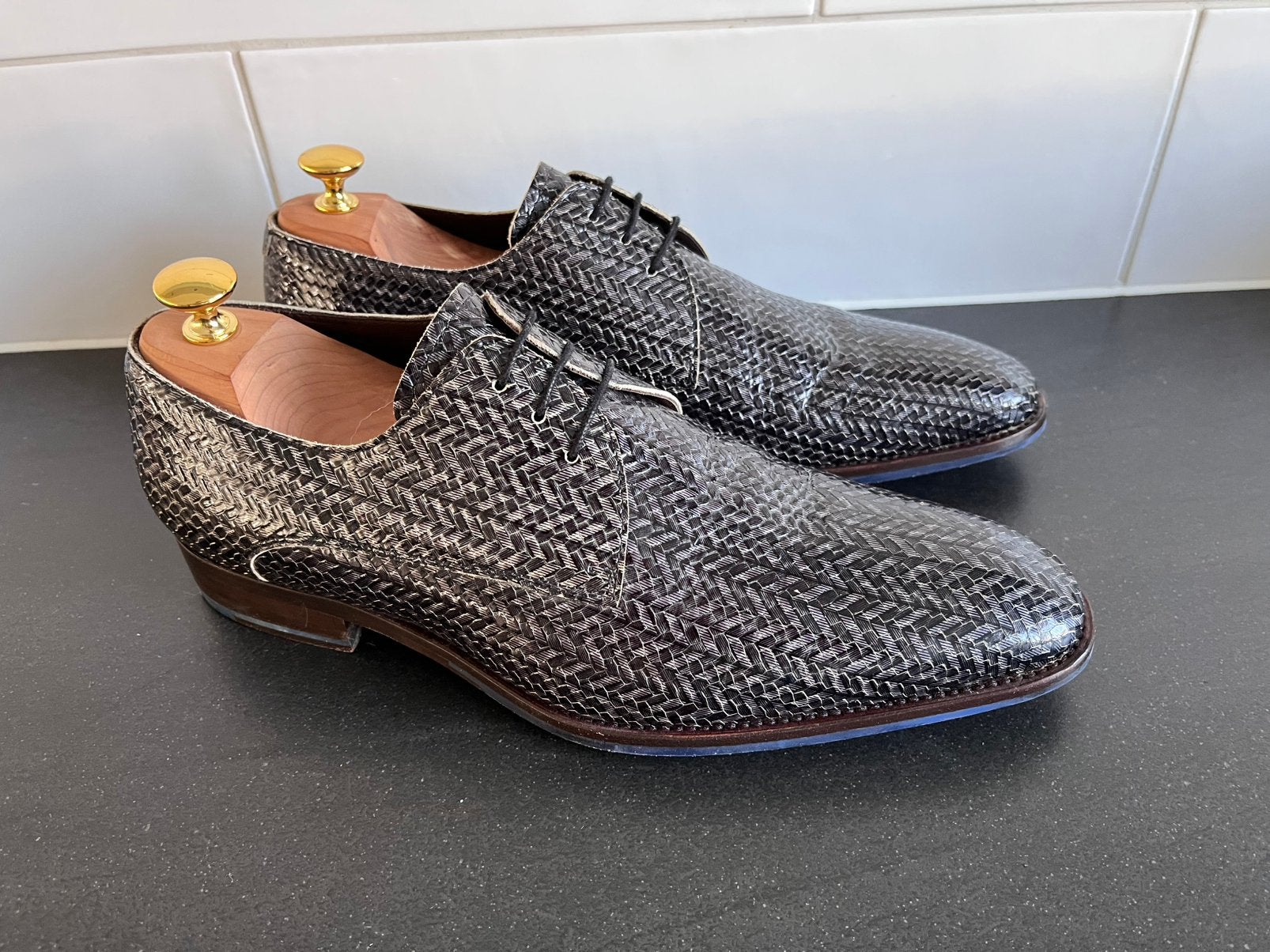 Floris van Bommel herenschoenen mt 8.5/42.5 weinig gedragen, Kleding | Heren, Schoenen, Ophalen of Verzenden, Zo goed als nieuw