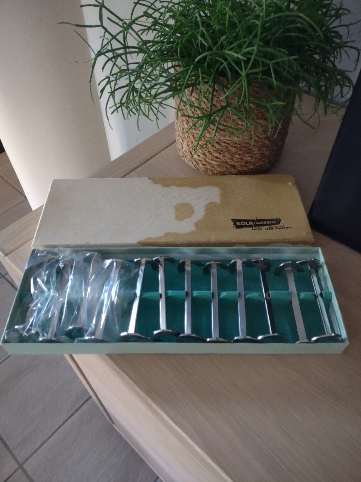 12 vintage Sola messenleggers., Antiek en Kunst, Ophalen of Verzenden