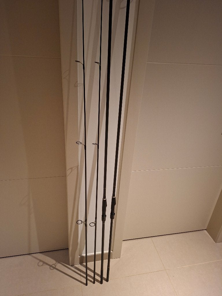 2 karperhengels SONIK SK4 met 2 molens SHIMANO DL10000 RA, Watersport en Boten, Ophalen, Gebruikt, Complete set