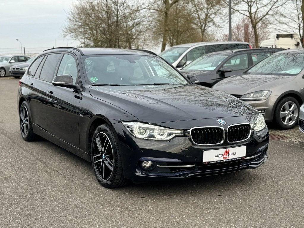 BMW 320i  sport touring 2015  2.0 benzine, Auto's, Automaat, Euro 6, Zwart, 5 deurs