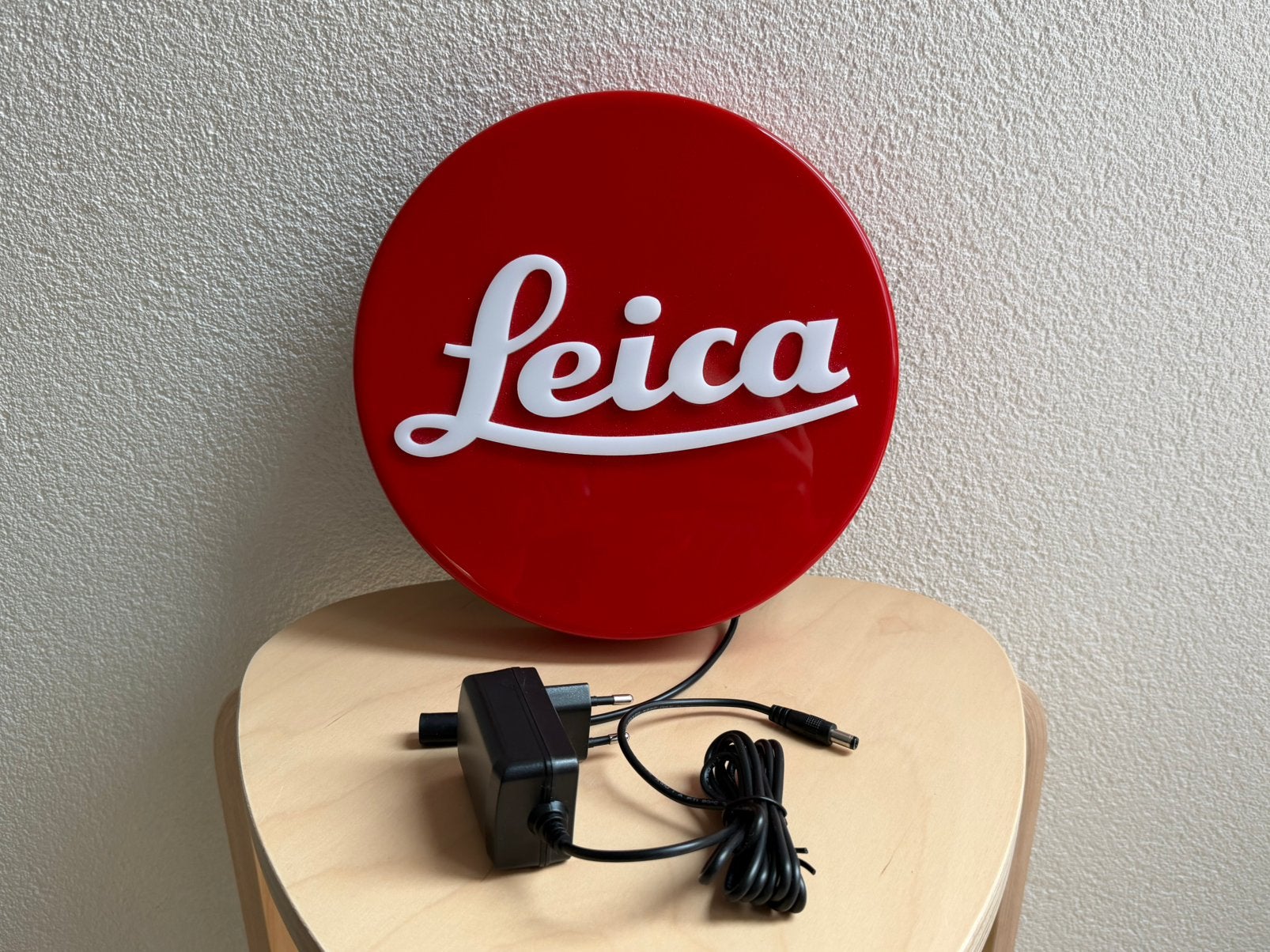 Nieuwstaat Leica Dot Reclame Lichtbord Lightbox Lichtbak, Ophalen of Verzenden, Zo goed als nieuw
