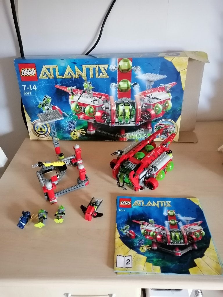 lego atlantis 8077 expeditie hoofdkwartier, Lego, Ophalen of Verzenden, Zo goed als nieuw, Complete set