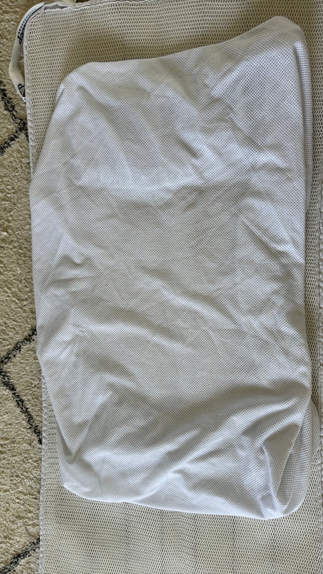 Aerosleep geperforeerd hoeslaken wit 120 x 60, Enlèvement ou Envoi, Comme neuf, Blanc