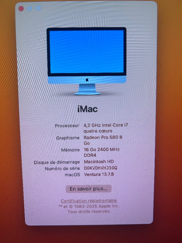 iMac 27 pouces 2017, Computers en Software, Apple Desktops, Ophalen, Gebruikt, SSD, IMac