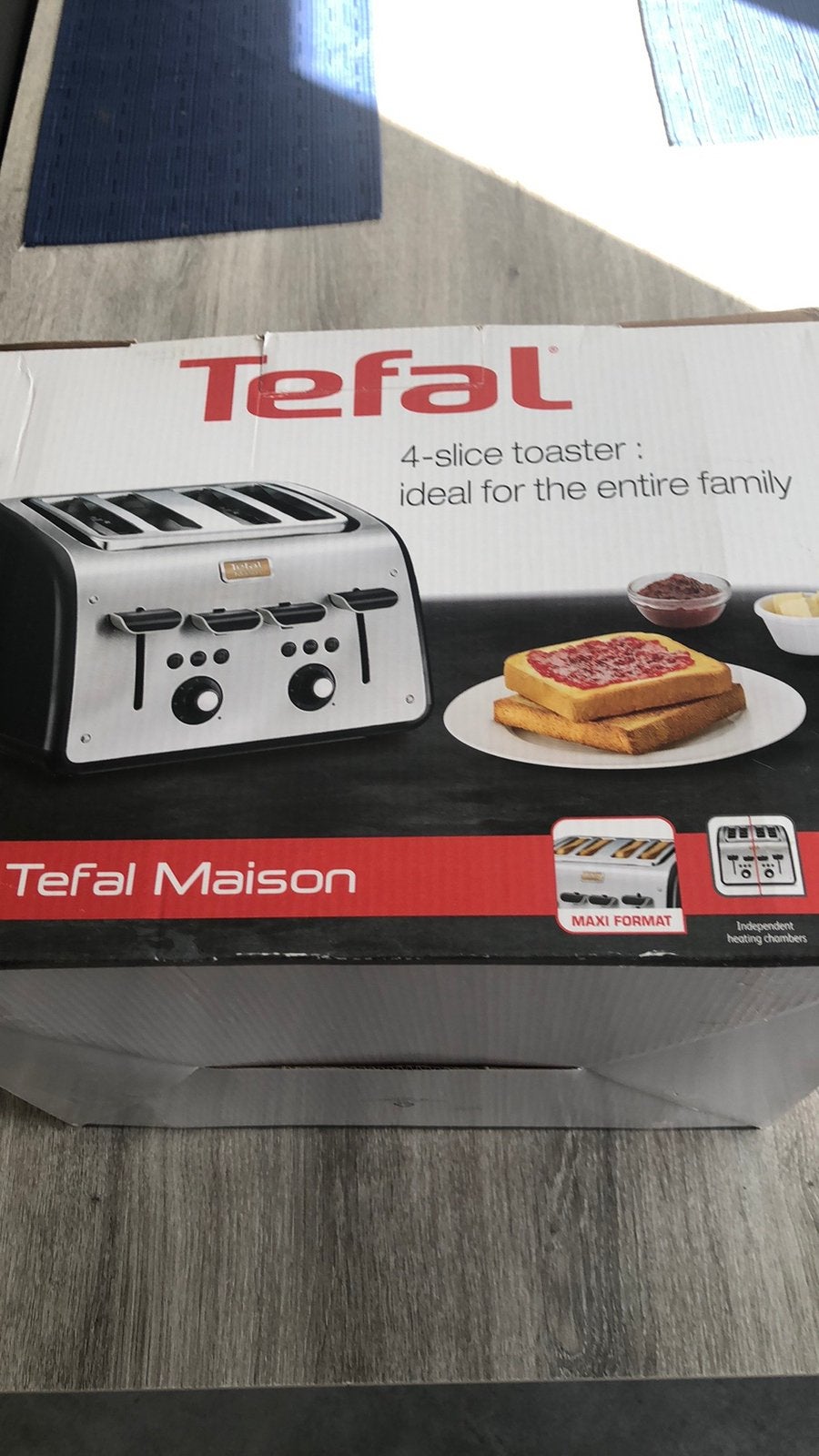 Tefal maison zilver  en zwart, Elektronische apparatuur, Broodroosters, Ophalen, Nieuw