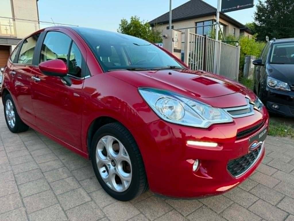 Citroen C3 Automatic à partir de 2014... 42000 km, Rouge, Euro 5, Entreprise, Capteur de stationnement