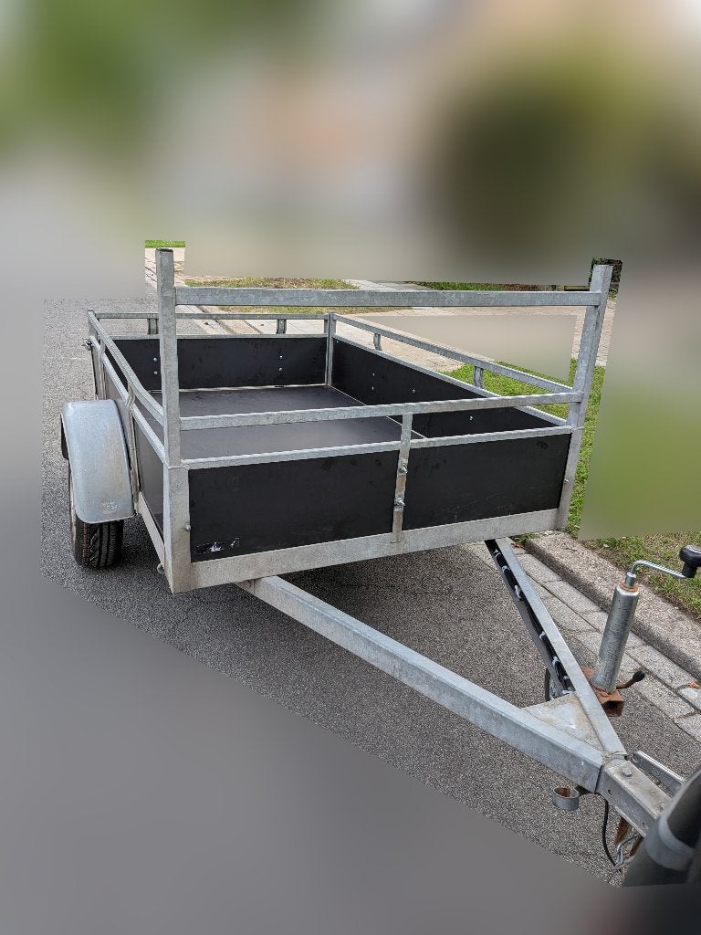 Aanhangwagen vernieuwd 125 x 200, Ophalen, Gebruikt
