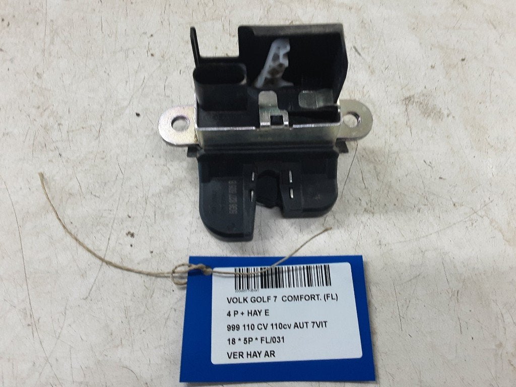SERRURE COFFRE Volkswagen Golf VII (AUA) (5G6827505B), Volkswagen, Mevr. I. Hauben, Haillon arrière, Utilisé